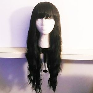 Netgo Women's Black Cosplay Synthetic Wig